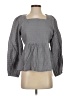 Polagram Gray Long Sleeve Blouse Size S - photo 1