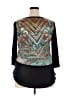 Assorted Brands 100% Polyester Teal Black 3/4 Sleeve Blouse Size 1X - photo 2
