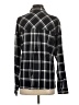 Forever 21 100% Rayon Plaid Black Long Sleeve Button-Down Shirt Size S - photo 2