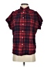 Madewell Plaid Red Short Sleeve Blouse Size XS - photo 1
