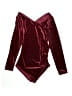Kate Kasin Burgundy Bodysuit Size S - photo 1