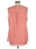 Chaus 100% Polyester Red Sleeveless Blouse Size L - photo 2