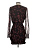 Unbranded 100% Polyester Burgundy Black Cocktail Dress Size S - photo 2