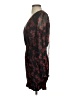 Unbranded 100% Polyester Burgundy Black Cocktail Dress Size S - photo 5