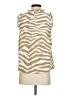Ann Taylor LOFT Gold Sleeveless Blouse Size S - photo 2