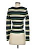 Daydreamer LA Stripes Green Black Turtleneck Sweater Size S - photo 2