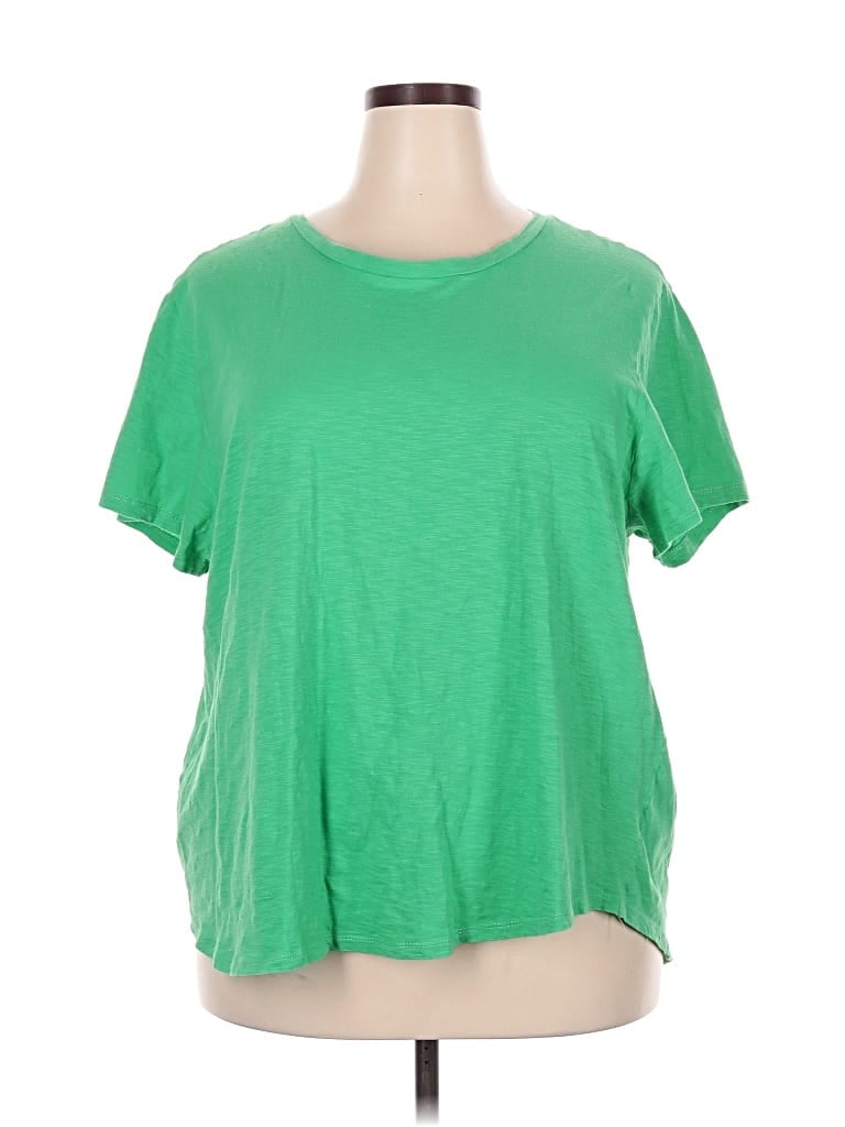 Pre-owned Chelsea & Theodore Short Sleeve T-shirt In Green