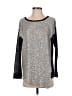 DKNYC 100% Polyester Silver Long Sleeve Top Size XS - photo 1