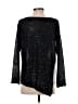DKNYC 100% Polyester Silver Long Sleeve Top Size XS - photo 2