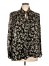 MNG 100% Viscose Black Long Sleeve Blouse Size 16 - photo 1