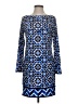 MICHAEL Michael Kors Print Blue Cocktail Dress Size S - photo 1