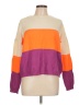 Unbranded Color Block Orange Pullover Sweater Size L - photo 1