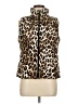 Lands' End 100% Polyester Animal Print Gold Faux Fur Vest Size 7 - photo 1