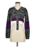 Gilmar 100% Cotton Purple Black Cardigan Size S (estimated) - photo 1