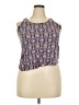 Xhilaration 100% Rayon Blue Sleeveless Blouse Size XXL - photo 1