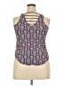 Xhilaration 100% Rayon Blue Sleeveless Blouse Size XXL - photo 2