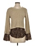 Maude Vivante Animal Print Tan Pullover Sweater Size XS - photo 1
