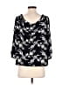 Ann Taylor Black 3/4 Sleeve Blouse Size M - photo 2