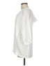 Lole Chevron-herringbone Solid White 3/4 Sleeve Blouse Size M - photo 5