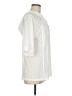 Lole Chevron-herringbone Solid White 3/4 Sleeve Blouse Size M - photo 4