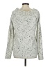 Hinge 100% Polyester Silver Ivory Pullover Sweater Size M - photo 2
