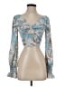 4SI3NNA 100% Polyester Blue Long Sleeve Blouse Size XS - photo 1