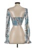 4SI3NNA 100% Polyester Blue Long Sleeve Blouse Size XS - photo 2