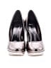 Rampage Metallic Silver Heels Size 6 1/2 - photo 2