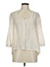 Sparkle & Fade 100% Polyester Ivory 3/4 Sleeve Blouse Size M - photo 1