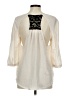Sparkle & Fade 100% Polyester Ivory 3/4 Sleeve Blouse Size M - photo 2