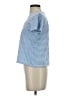 Assorted Brands 100% Cotton Stripes Blue Short Sleeve Turtleneck Size S - photo 5