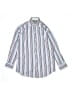 Thomas Dean 100% Cotton Stripes Blue Long Sleeve Button-Down Shirt Size 8 - photo 1