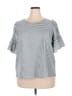 Unbranded Silver Short Sleeve Top Size 2X - photo 1