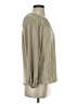 Ann Taylor 100% Polyester Metallic Silver Long Sleeve Blouse Size XS - photo 4