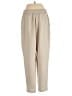 Zara 100% Polyester Solid Tan Casual Pants Size XS - photo 2