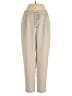 Zara 100% Polyester Solid Tan Casual Pants Size XS - photo 1