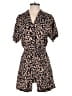 H&M 100% Viscose Animal Print Tan Romper Size S - photo 1