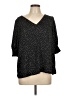 Maison d' Amelie 100% Polyester Polka Dots Black 3/4 Sleeve Blouse Size L - photo 1