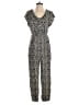 Anthropologie Paisley Gray Black Jumpsuit Size 2 - photo 1