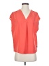 Banana Republic 100% Polyester Orange Short Sleeve Blouse Size S - photo 1