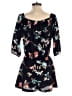 Veronica M. 100% Polyester Floral Black Romper Size XS - photo 2
