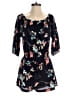 Veronica M. 100% Polyester Floral Black Romper Size XS - photo 1
