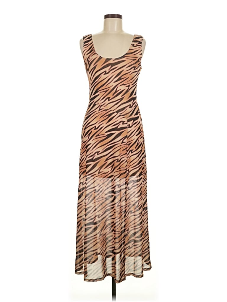 Pre-owned Louna Casual Dress In Brown