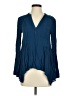 Maeve 100% Rayon Blue Long Sleeve Blouse Size 0 - photo 1