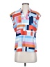 Unbranded 100% Polyester Graphic Blue Sleeveless T-Shirt Size S - photo 1