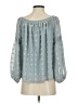 ePretty 100% Polyester Blue 3/4 Sleeve Blouse Size S - photo 2