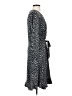 Leota Polka Dots Gray Casual Dress Size S - photo 4
