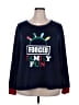 Holiday Time Blue Sweatshirt Size 2X - photo 1
