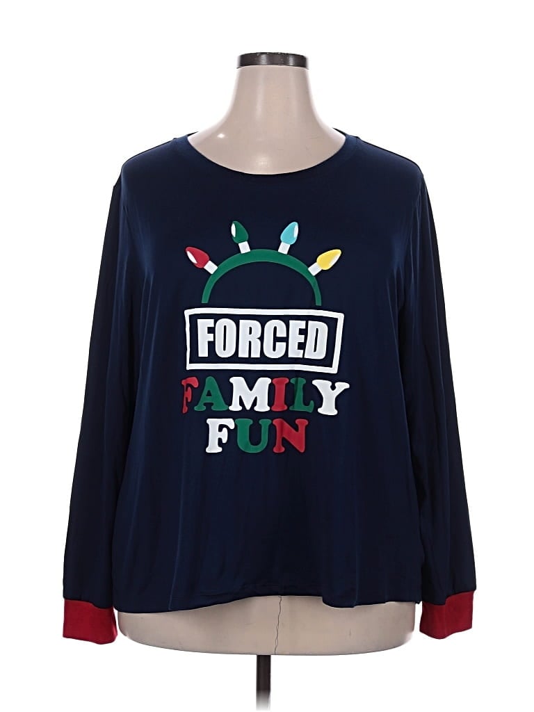Pre-owned Holiday Time Sweatshirt In Blue