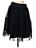Ann Taylor 100% Polyester Solid Black Casual Skirt Size 2 - photo 1